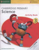 Okładka książki Cambridge Primary Science Activity Book 3
