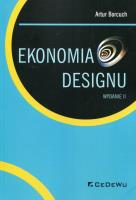 Ekonomia designu. Autor: Borcuch Artur. SmakLiter.pl Okładka książki Ekonomia designu
