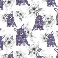 Opakowanie Karnet Swarovski kwadrat CL0404 Etniczne psy