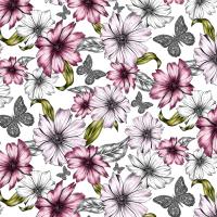 Opakowanie Karnet Swarovski kwadrat Etniczne kwiaty