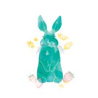 Karnet Swarovski kwadrat Niebieski królik. Wydawca: Clear Creations. SmakLiter.pl Opakowanie Karnet Swarovski kwadrat Niebieski królik