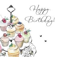 Okładka książki Karnet Swarovski kwadrat Urodziny babeczki