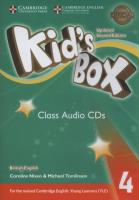 Kids Box 4 Audio CDs. Wydawca: Cambridge University Press. SmakLiter.pl Opakowanie Kids Box 4 Audio CDs