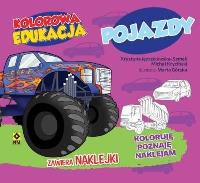 Kolorowa edukacja - Pojazdy. Autor: Michał Kryciński, Krystyna Jędrzejewska-Szmek. SmakLiter.pl Okładka książki Kolorowa edukacja - Pojazdy