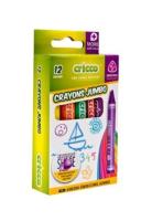 Opakowanie Kredki świecowe jumbo 12 kolorów CRICCO