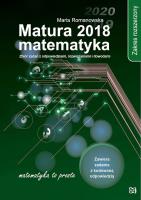 Matura 2018 Matematyka Zakres rozszerzony. Autor: Romanowska Maria. SmakLiter.pl Okładka książki Matura 2018 Matematyka Zakres rozszerzony