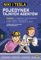 Niki I Tesla. Pojedynek tajnych agentów. Autor: Science Bob Pflugfelder, Steve Hockensmith. SmakLiter.pl Okładka książki Niki I Tesla. Pojedynek tajnych agentów