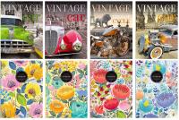 Opakowanie Notatnik ozdobny A5 80 stron linia metalizowany mix wzorów