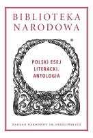 Polski esej literacki. Autor: Opracowanie zbiorowe. SmakLiter.pl Okładka książki Polski esej literacki