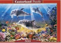 Puzzle 500 Dolphins Underwater. Wydawca: Castorland. SmakLiter.pl Opakowanie Puzzle 500 Dolphins Underwater