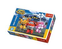 Puzzle Super Wings Przyjaciele przed hangarem 30. Wydawca: Trefl. SmakLiter.pl Opakowanie Puzzle Super Wings Przyjaciele przed hangarem 30
