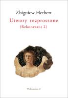 Utwory rozproszone Rekonesans 2. Autor: Herbert Zbigniew. SmakLiter.pl Okładka książki Utwory rozproszone Rekonesans 2