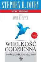Wielkość codzienna. Autor: Stephen R. Covey. SmakLiter.pl Okładka książki Wielkość codzienna