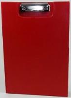 Opakowanie Deska A4 PVC z klipem i okładką czerwona D.RECT