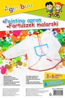 Fartuszek malarski Gimboo Wiek 3-6 lat. Wydawca: PBS Connect Polska. SmakLiter.pl Opakowanie Fartuszek malarski Gimboo Wiek 3-6 lat