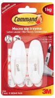 Opakowanie Haki Command z metalowym uchwytem średnie białe