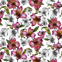 Okładka książki Karnet Swarovski kwadrat Etniczne lilie