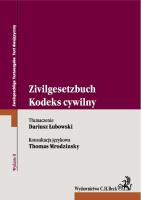 Kodeks cywilny Zivilgesetzbuch. Wydawca: C.H. Beck. SmakLiter.pl Opakowanie Kodeks cywilny Zivilgesetzbuch