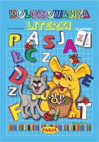 Kolorowanka Literki. Autor: Halina Gołek. SmakLiter.pl Okładka książki Kolorowanka Literki