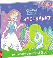 Okładka książki Kraina Lodu. Wycinanki. Tworzymy obrazki 3D