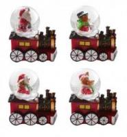 Opakowanie Kula śnieżna Lokomotywa z postaciami (4 szt)