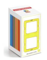 Magformers Klocki magnetyczne prostokąty 12 elementów. Wydawca: MAGFORMERS. SmakLiter.pl Opakowanie Magformers Klocki magnetyczne prostokąty 12 elementów