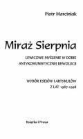 Miraż Sierpnia. Autor: Kunysz Piotr, Marciniak Mikołaj. SmakLiter.pl Okładka książki Miraż Sierpnia