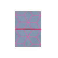 Opakowanie Notes z gumką 80k szaro-różowy