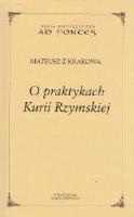 Okładka książki O praktykach Kurii Rzymskiej