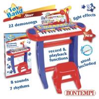 Opakowanie Organy elektroniczne z mikrofonem statywem orz stołkiem