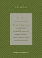 Okładka książki Powszechna Organizacja „Służba Polsce”  w województwie gdańskim w latach 1948-1955