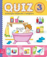 Okładka książki Quiz 3-latka. Edukacyjna książeczka z naklejkami