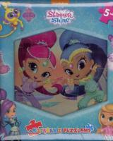 Okładka książki Shimmer i Shine. Książka z puzzlami