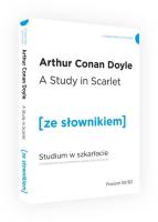 Studium w szkarłacie ze słownikiem. Autor: Doyle Arthur Conan. SmakLiter.pl Okładka książki Studium w szkarłacie ze słownikiem