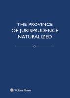 The Province of Jurisprudence Naturalized. Autor: Brożek Bartosz, Stelmach Jerzy, Kurek Łukasz. SmakLiter.pl Okładka książki The Province of Jurisprudence Naturalized