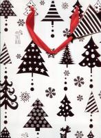 Opakowanie Torebka świąteczna pionowa średnia Czerwień