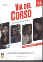Via del Corso A1 podręcznik + 2 CD + DVD. Autor: Marin Telis, Pierangela Diadori. SmakLiter.pl Okładka książki Via del Corso A1 podręcznik + 2 CD + DVD