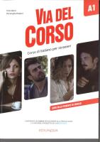 Via del Corso A1 podręcznik. Autor: Marin Telis, Pierangela Diadori. SmakLiter.pl Okładka książki Via del Corso A1 podręcznik