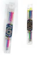 Opakowanie 6 w 1 Żelowy Neonowy Długopis Mechaniczny 1 Długopis 6 kolorów