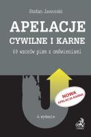 Okładka książki Apelacje cywilne i karne 69 wzorów pism z omówieniami