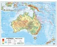 Australia 1:12 100 000 mapa pol. i fiz. ścienna. Autor:   Praca zbiorowa. SmakLiter.pl Okładka książki Australia 1:12 100 000 mapa pol. i fiz. ścienna
