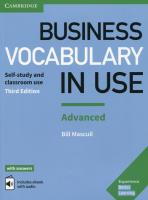 Business Vocabulary in Use Advanced. Autor: Mascull Bill. SmakLiter.pl Okładka książki Business Vocabulary in Use Advanced