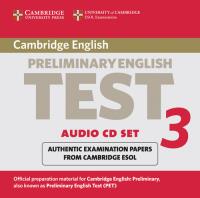 Cambridge Preliminary English Test 3 Audio CD Set. Wydawca: Cambridge University Press. SmakLiter.pl Opakowanie Cambridge Preliminary English Test 3 Audio CD Set