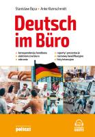 Deutsch im Büro. Autor: Stanisław Bęza, Kleinschmidt Anke. SmakLiter.pl Okładka książki Deutsch im Büro
