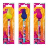 Opakowanie Długopis automat wielokolorowy z włosami Trolls