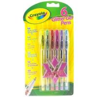 Długopisy żelowe brokatowe 6szt. Wydawca: Crayola. SmakLiter.pl Opakowanie Długopisy żelowe brokatowe 6szt