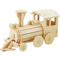 Opakowanie Drewniane puzzle 3D Lokomotywa