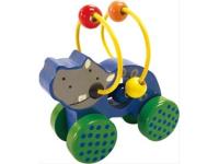 Opakowanie Drewniane zwierzątko do pchania Nosorożec