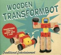 Drewniany samochodorobot czerwony. Wydawca: Tobar. SmakLiter.pl Opakowanie Drewniany samochodorobot czerwony