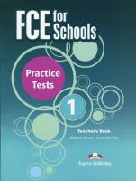 Opakowanie FCE for Schools 1 Practice Tests Teacher's Book